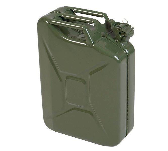 Main view, Containers, Metal fuel cans