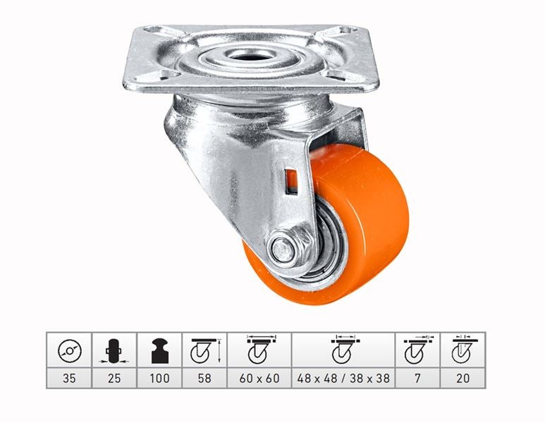 Main view, Transport rolls, Compact rollers with plate