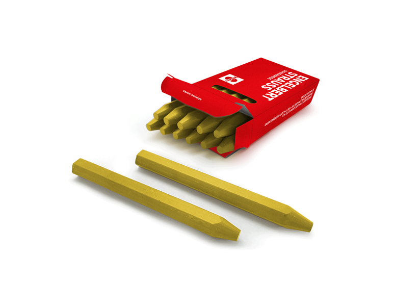 Main view, Marking tools, Oil marking chalk, pack of 12, yellow