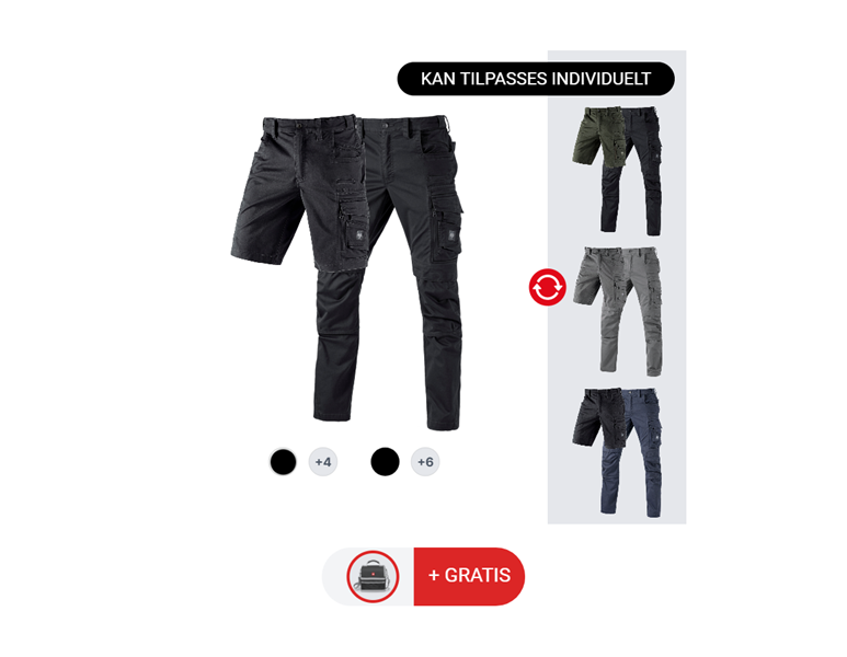 HERRESÆT: Bukser + Shorts e.s.motion ten