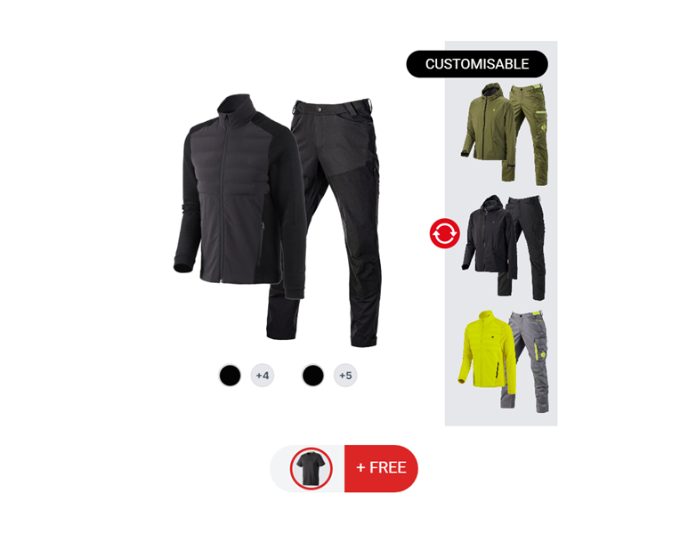 MEN’S SET: Trousers + Jacket + T-Shirt e.s.trail