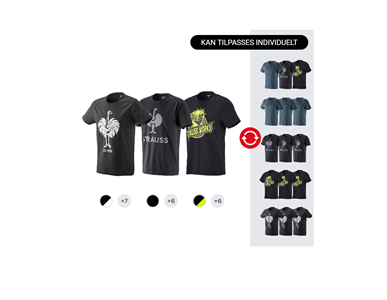 HERRESÆT: 3x e.s. T-shirt