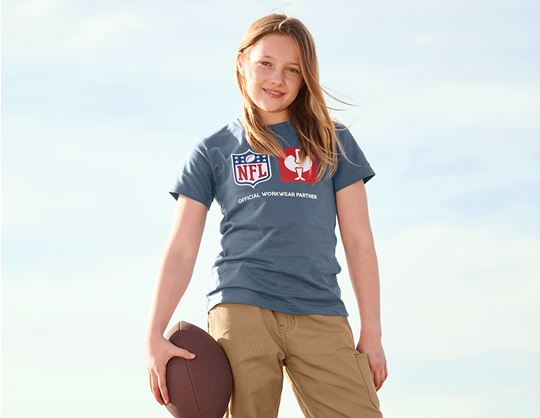 View 2, NFL T-Shirt cotton, kids, oxidblue