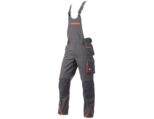 Main view, Bib & brace e.s.​motion 2020, anthracite/high-vis orange