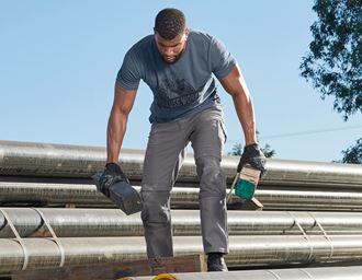 Visning 3, T-shirt e.s.​iconic works, oxidblå