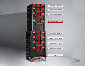 View, STRAUSSbox 145 midi+, black/red