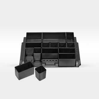 View 3, STRAUSSbox 118 midi tool boxes, 14 boxes