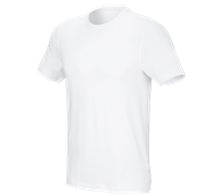 Hovedvisning, e.s. T-shirt cotton stretch, slim fit, hvid