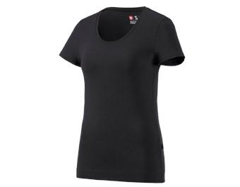 e.s. T-shirt cotton stretch, ladies'