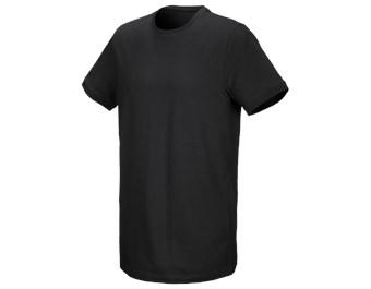 e.s. T-shirt cotton stretch, long fit