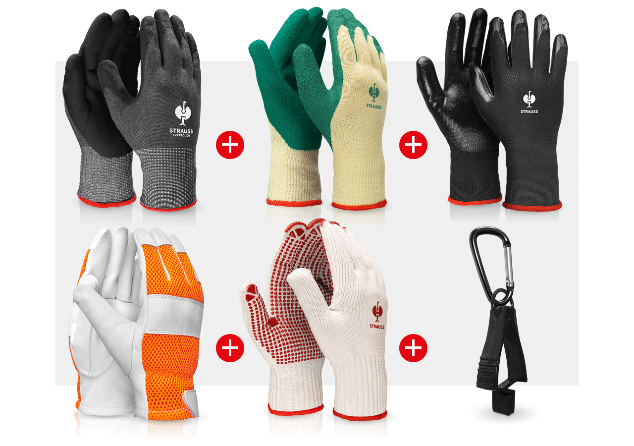 Arbejdsbeskyttelse: Professionelt handskesæt skov & have