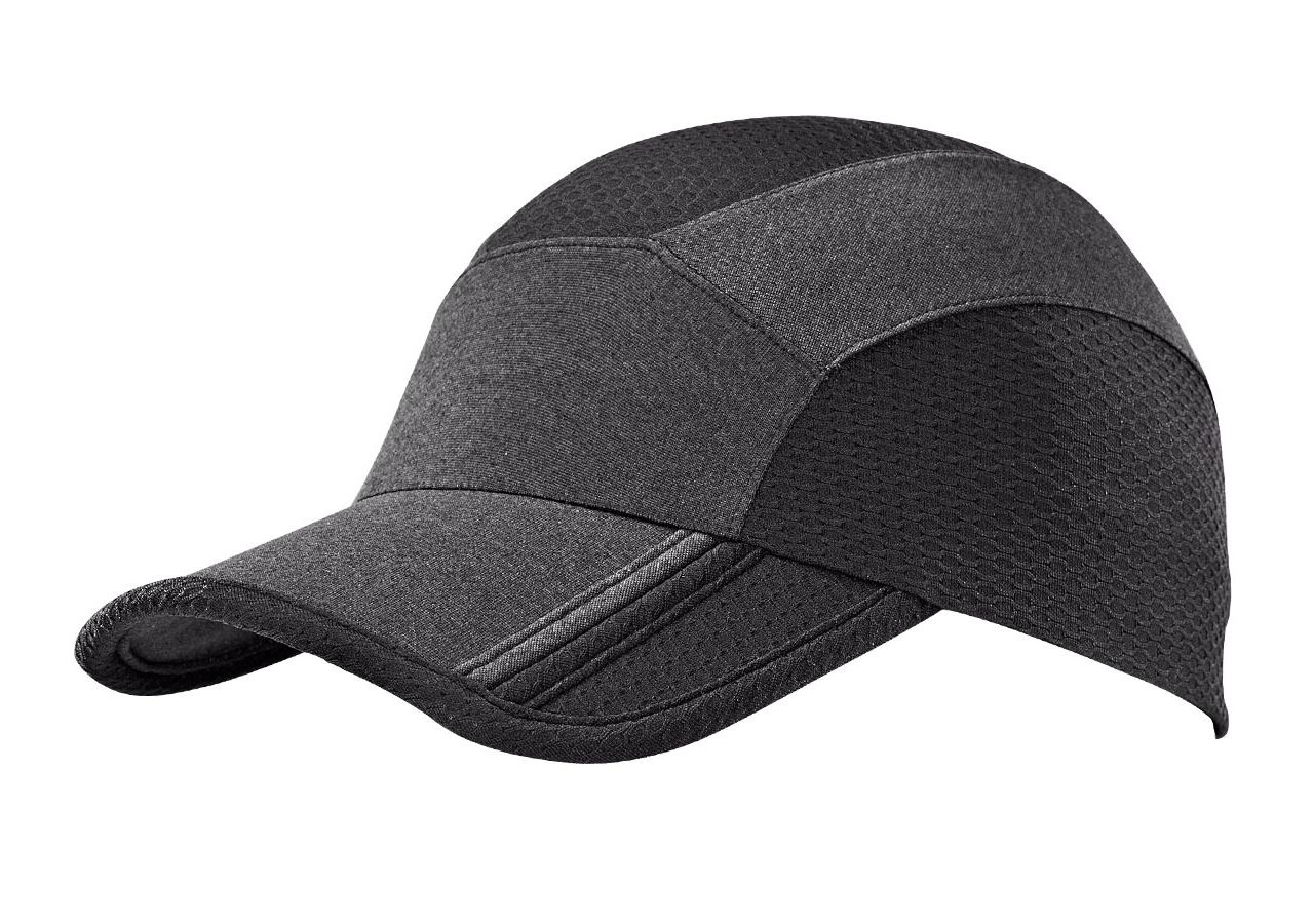 Accessories: e.s. Functional cap comfort fit + black/black-melange
