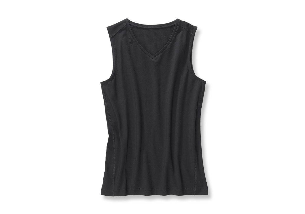 Undertøj | Termotøj: e.s. cotton stretch atletik-shirt + sort