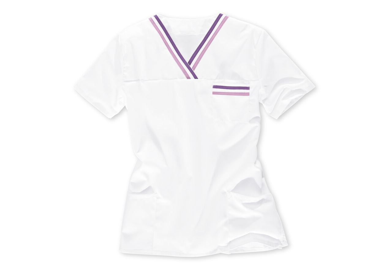 T-Shirts, Pullover & Skjorter: Tunika til at trække over hovedet Judith + hvid/violet/syren