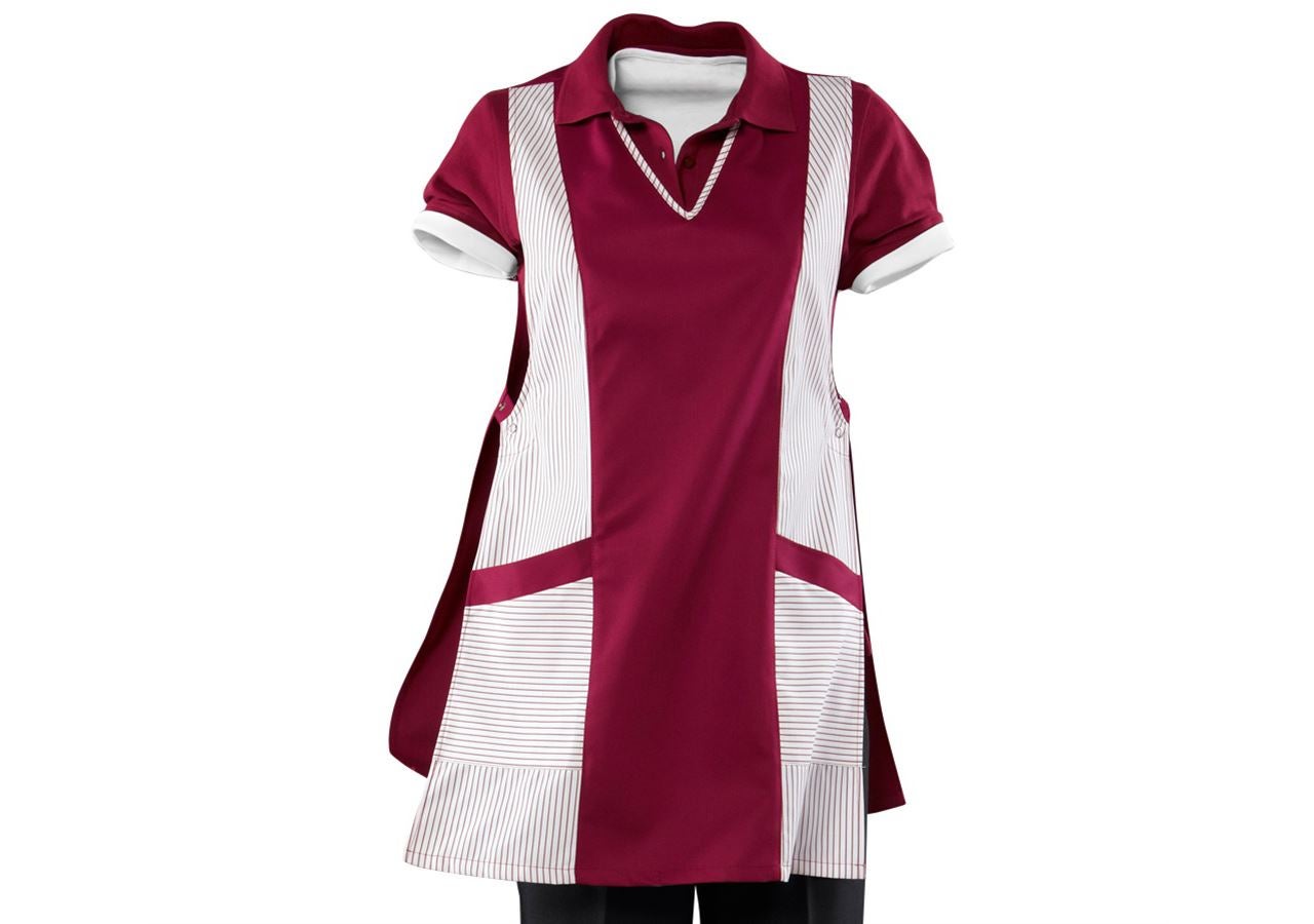 Aprons: Tabard Lydia + bordeaux/white