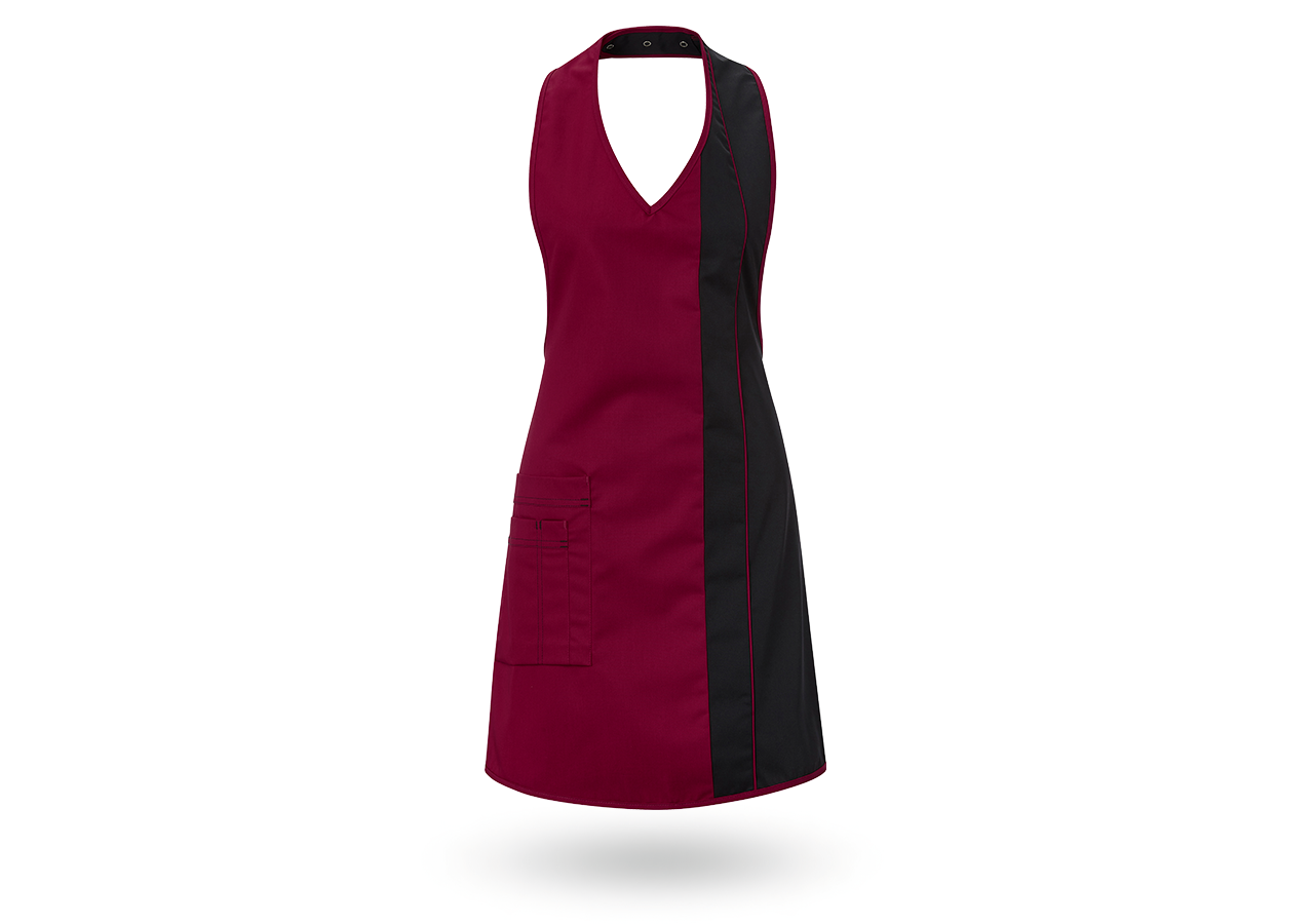 Aprons: Ladies' apron  Teresa + bordeaux/black