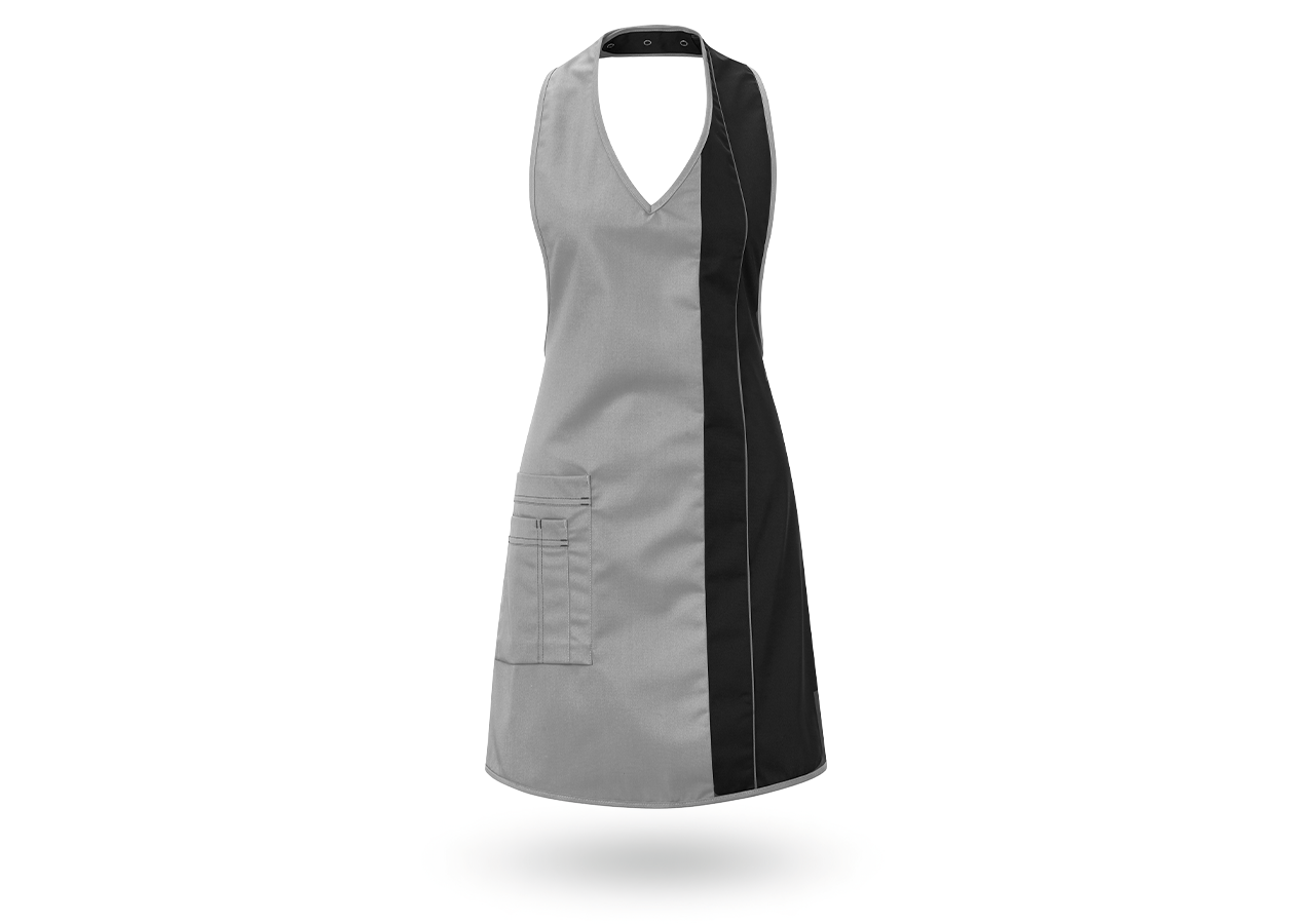 Aprons: Ladies' apron  Teresa + silvergrey/black