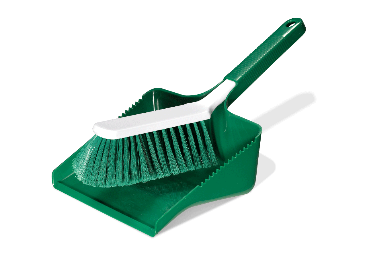 Brooms | Brushes | Scrubbers: Pan and Brush Set + green