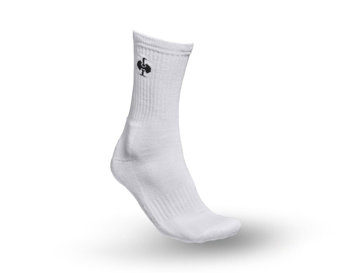 Sokker | Strømper: e.s. allroundsokker Classic light/high,pakke med 3 + hvid