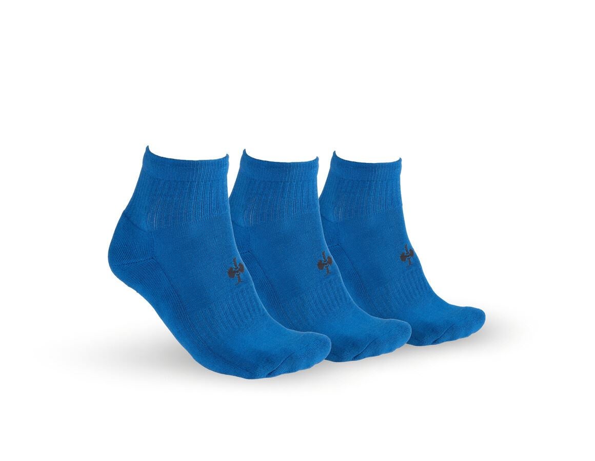 Socks: e.s. Allround socks Classic light/mid,pack of 3 + gentianblue/graphite