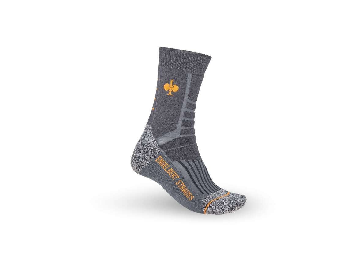 Socks: e.s. Allround socks function warm/high + dark grey melange