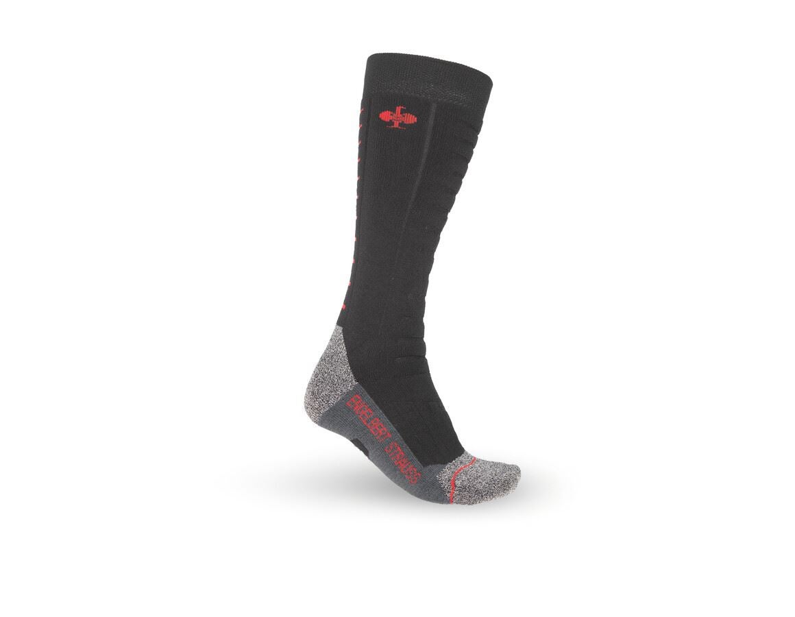 Socks: e.s. Allround socks function x-warm/x-high + black