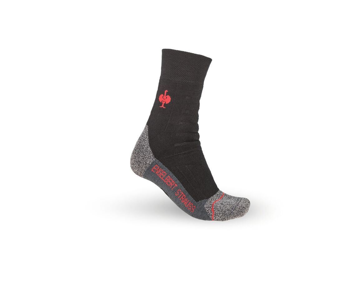 Socks: e.s. Allround socks function x-warm/high + black