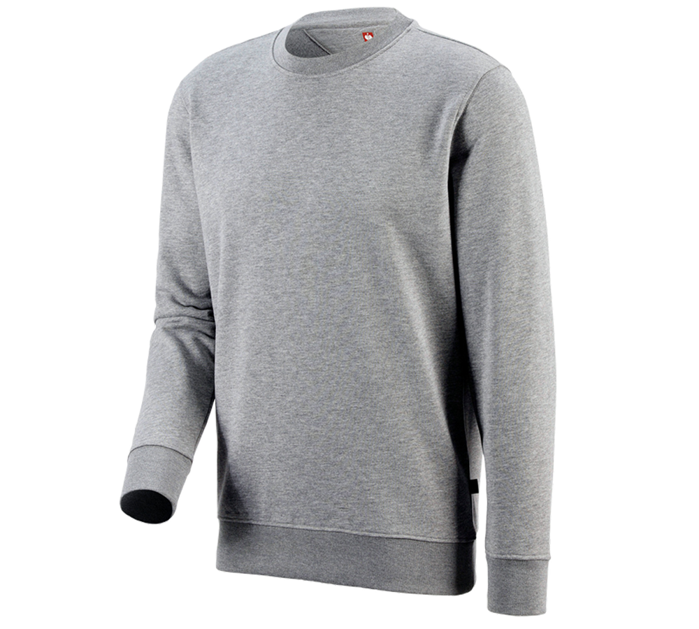 Emner: e.s. Sweatshirt poly cotton + gråmeleret