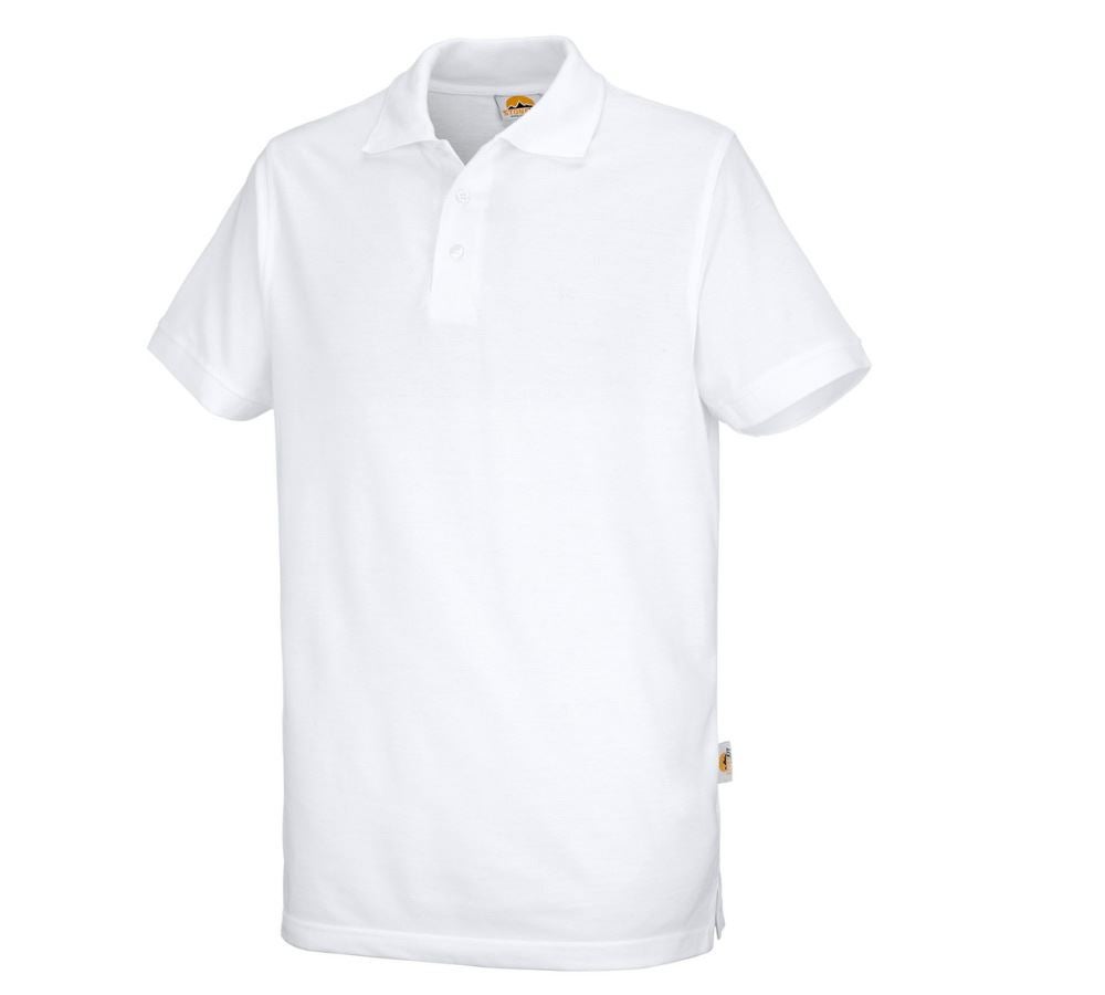 T-Shirts, Pullover & Skjorter: STONEKIT Poloshirt Basic + hvid