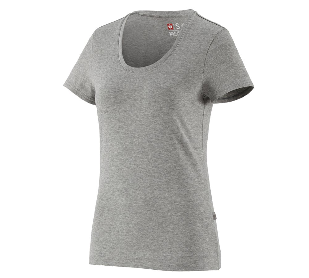 myDesign XMAS: e.s. T-shirt cotton stretch, ladies' + grey melange