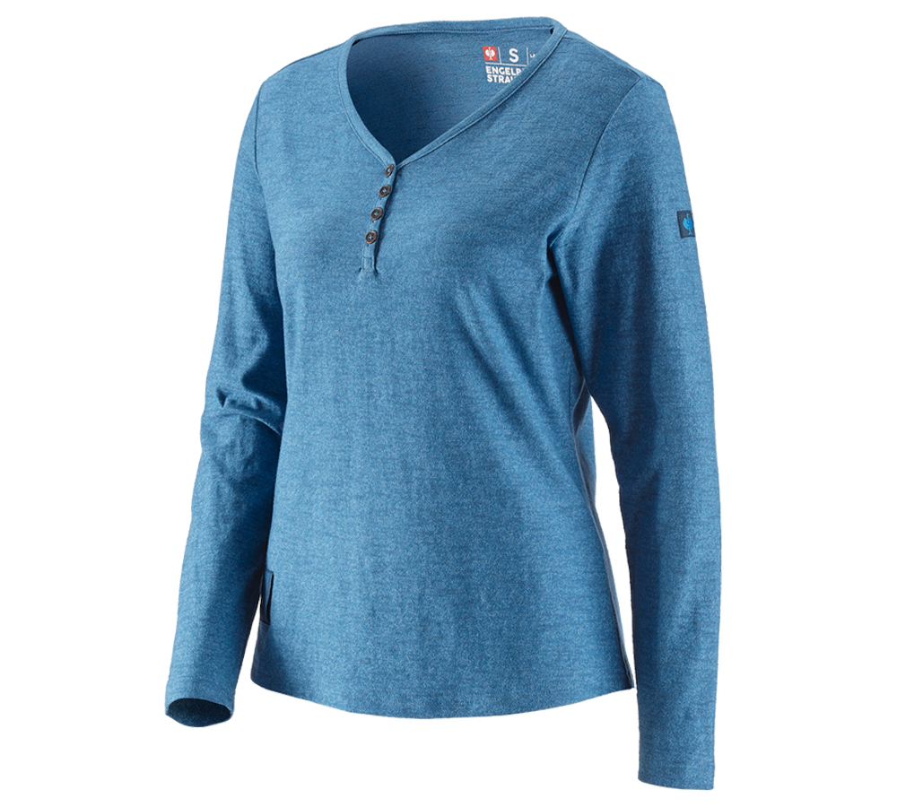 T-Shirts, Pullover & Skjorter: Longsleeve e.s.vintage, damer + aktikblå melange