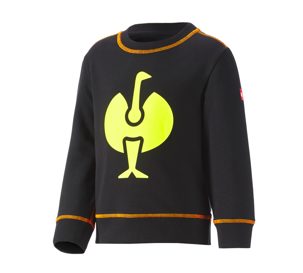 T-Shirts, Pullover & Skjorter: Sweat-shirt e.s.motion 2020, børne + sort/advarselsgul/advarselsorange