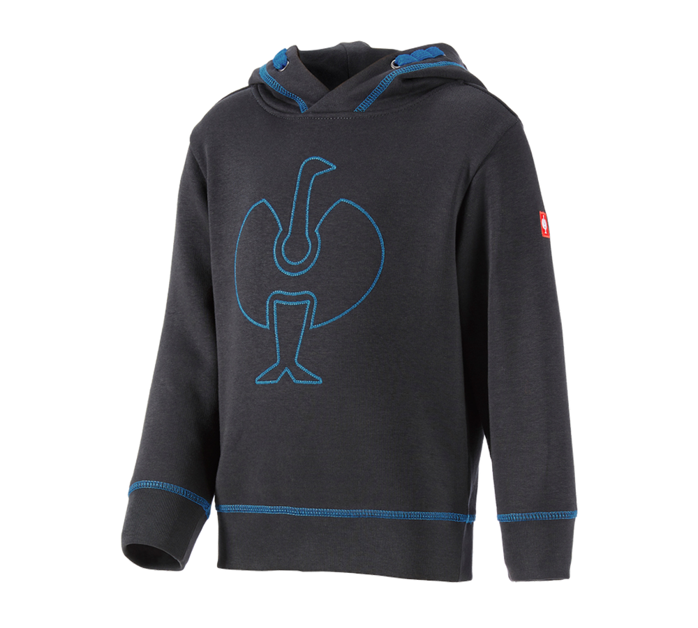 T-Shirts, Pullover & Skjorter: Hoody-Sweatshirt e.s.motion 2020, børne + grafit/ensianblå