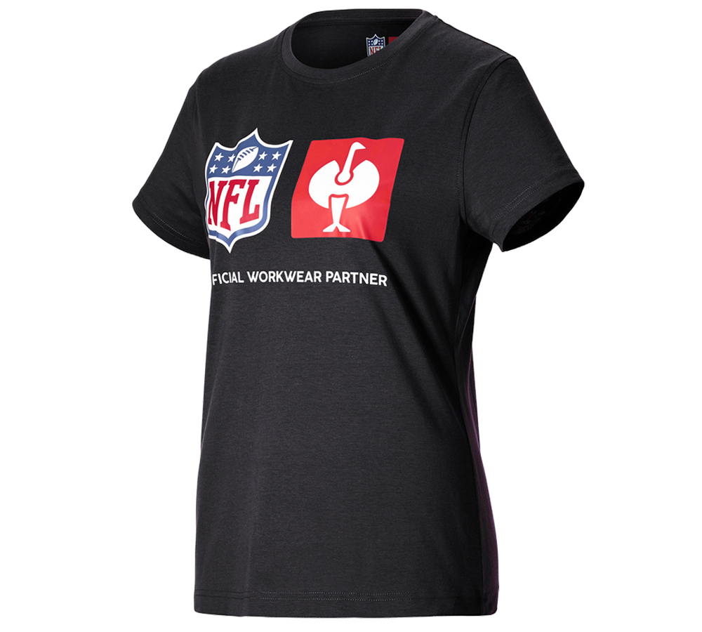 Samarbejde: NFL T-Shirt cotton, ladies + sort