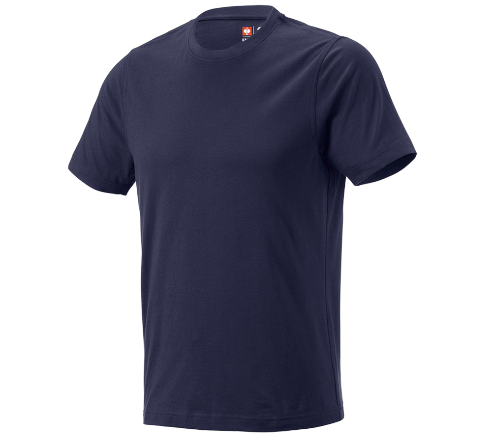 Shirts, Pullover & more: e.s. T-shirt cotton, slim fit + navy