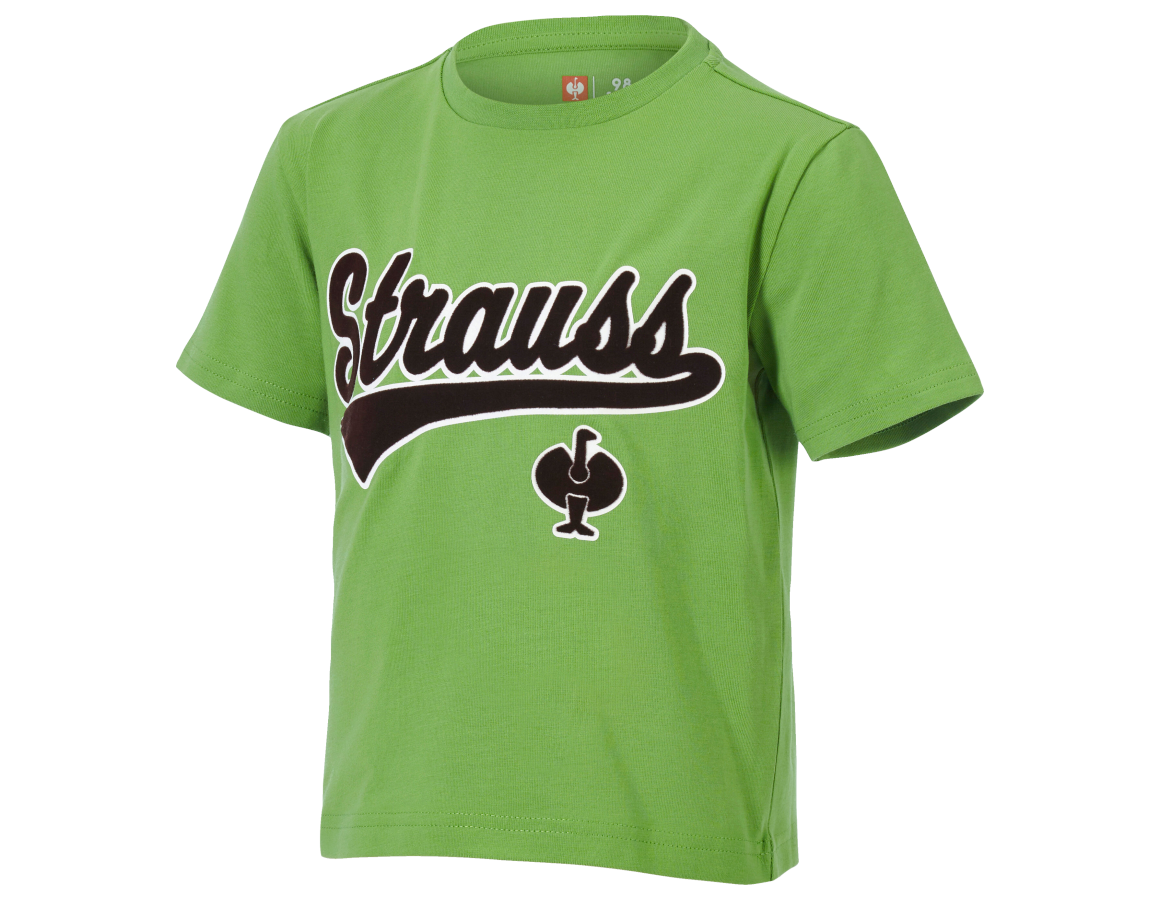 T-Shirts, Pullover & Skjorter: T-Shirt e.s.e:pic, børn + havgrøn/kastanje