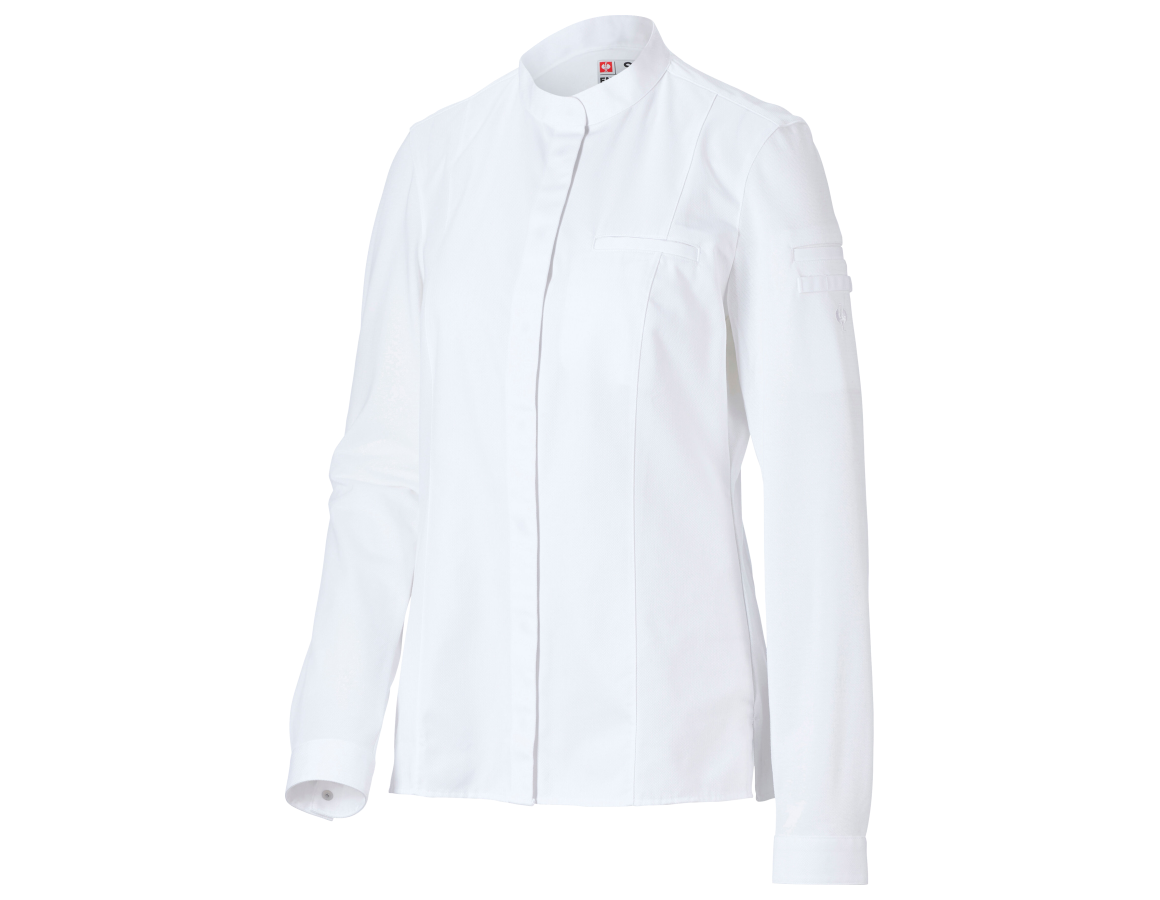 Shirts, Pullover & more: e.s. Hybrid Chef’s Shirt, ladies' + white