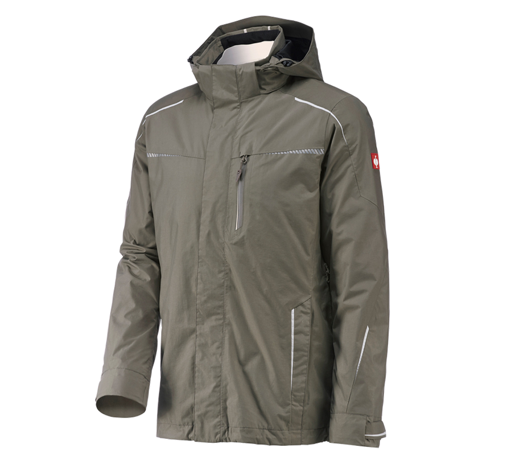 Work Jackets: 3 in 1 functional jacket e.s.motion 2020, men's + stone/plaster