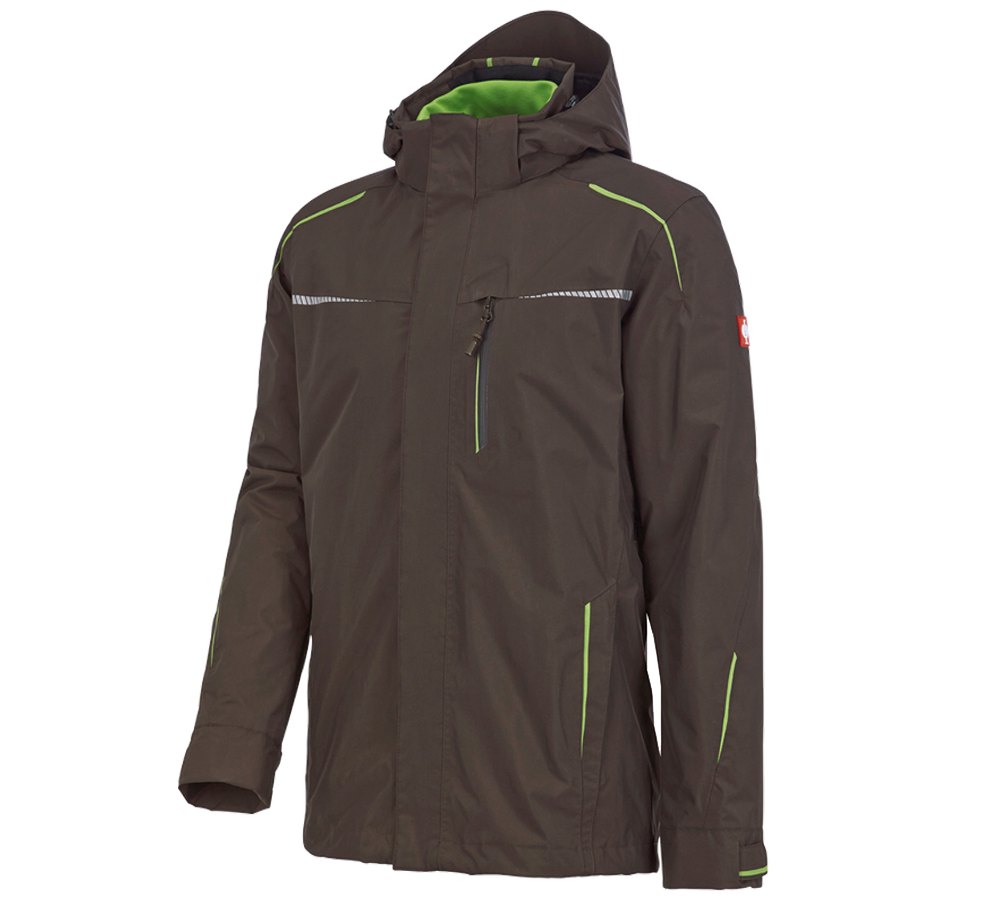 Work Jackets: 3 in 1 functional jacket e.s.motion 2020, men's + chestnut/seagreen
