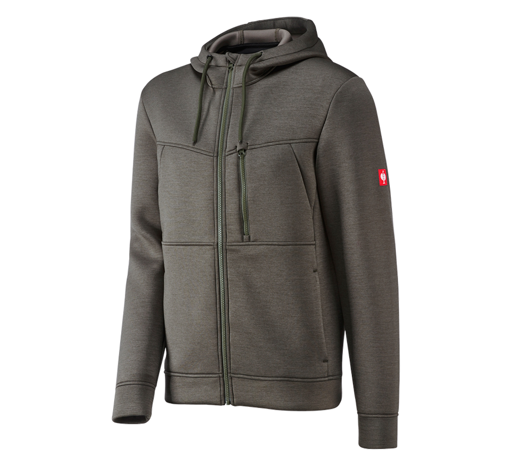 Topics: Hooded jacket climafoam e.s.dynashield + thyme melange