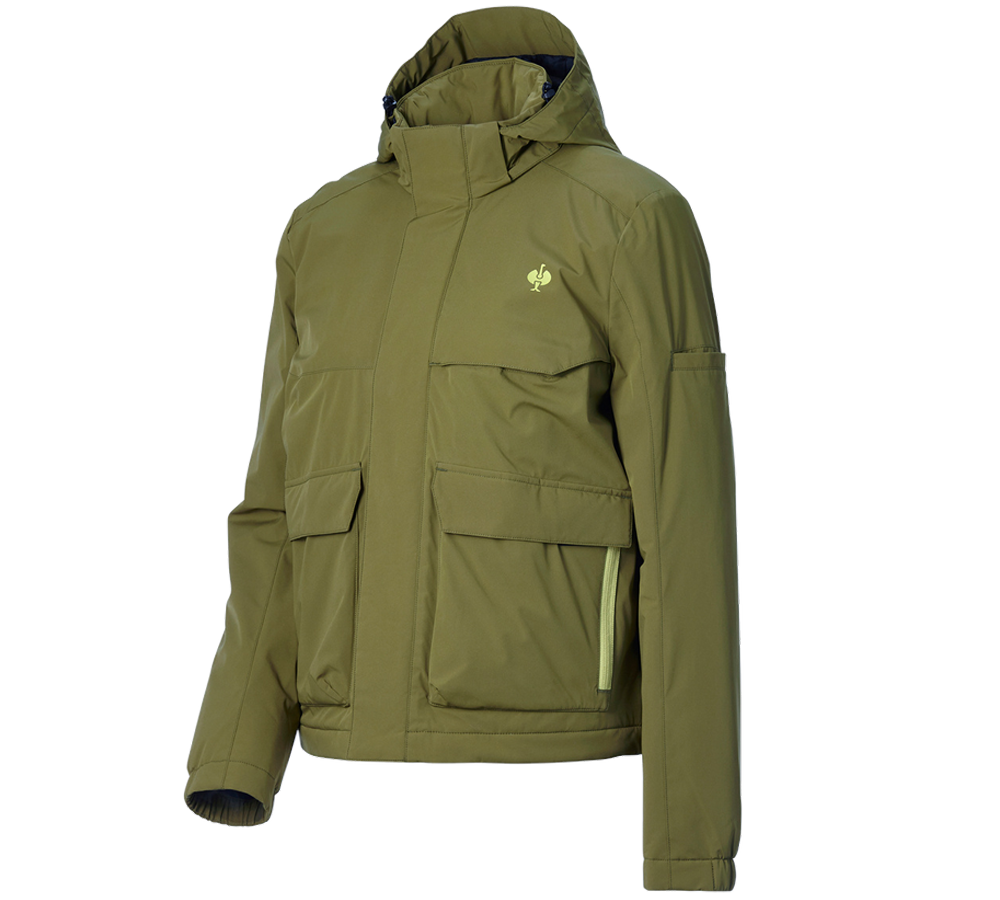 Topics: Winter jacket e.s.trail, ladies' + junipergreen/limegreen