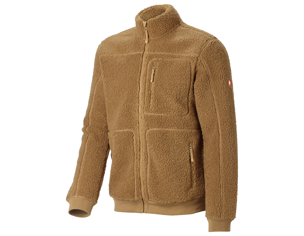 Topics: Faux fur jacket e.s.e:pic + almondbrown