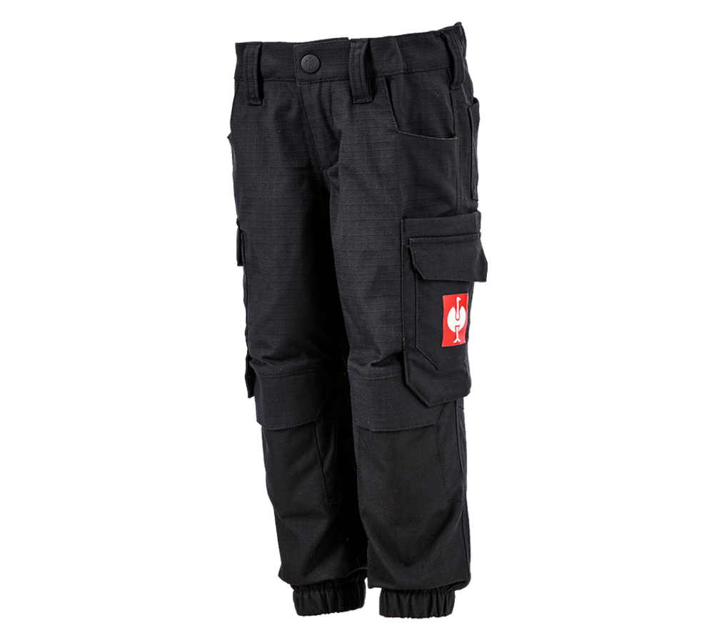 Work Trousers: Super Mario Cargo trousers, children's + black