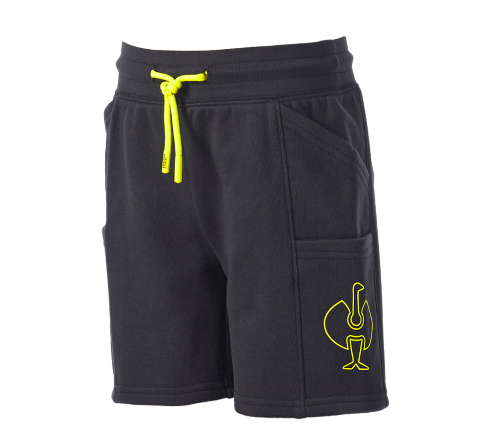 Accessories: Sweat short light e.s.trail, children's + black/acid yellow