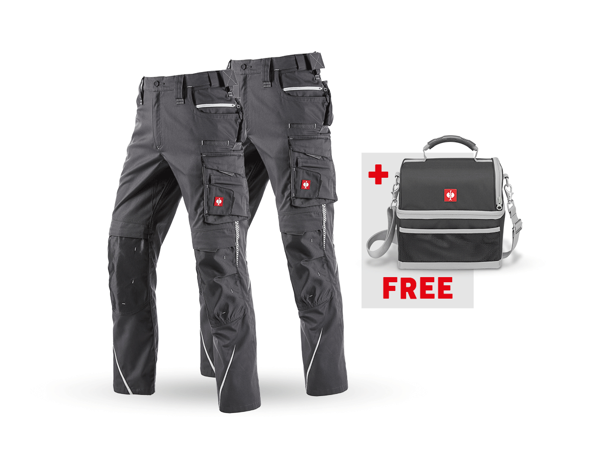 Clothing: SET: Trousers + Winter trousers e.s.motion 2020 + anthracite/platinum