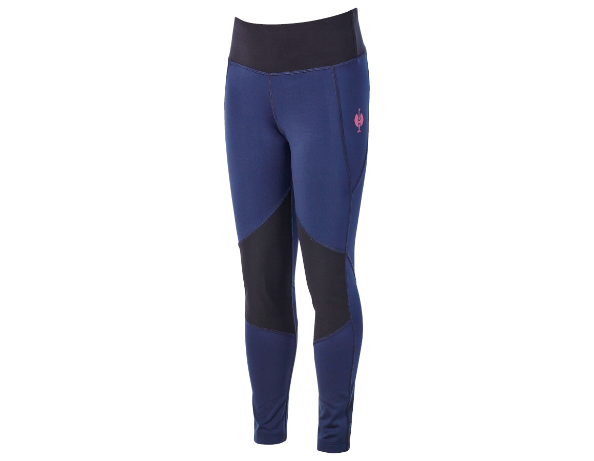 Bukser: Race Tights e.s.trail, børne + dybblå/tarapink