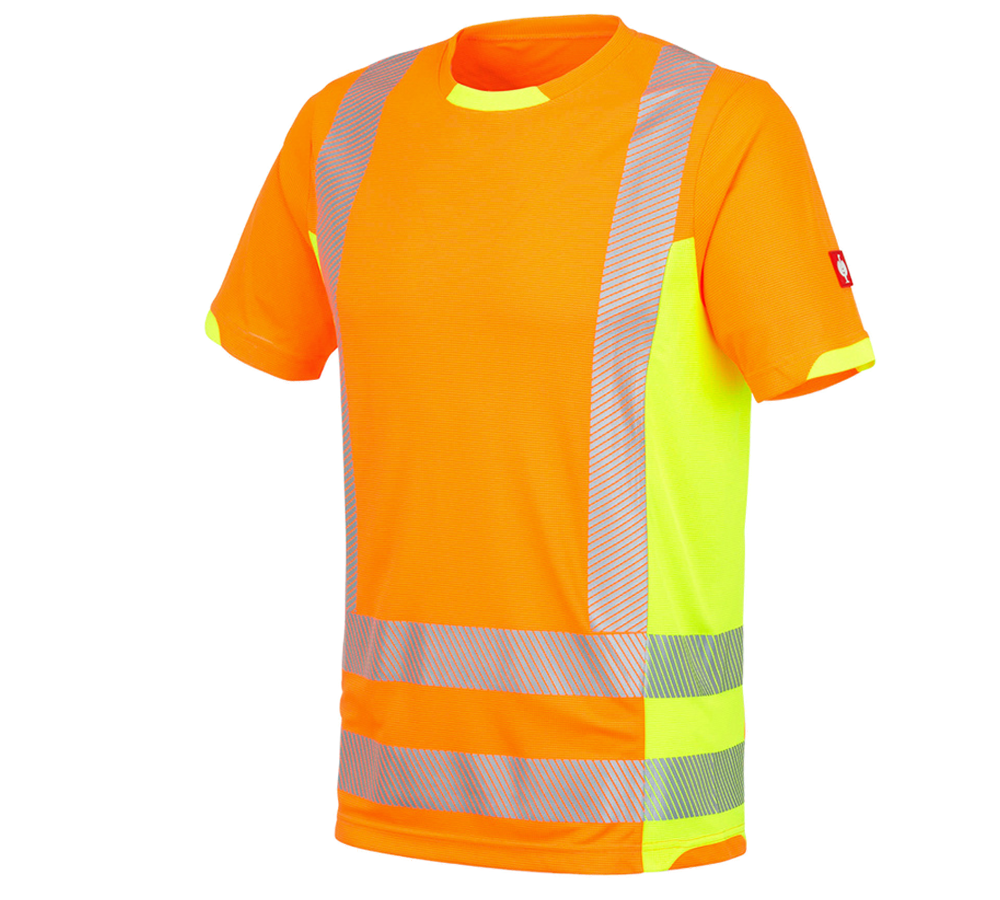 Topics: High-vis functional T-Shirt e.s.motion 2020 + high-vis orange/high-vis yellow