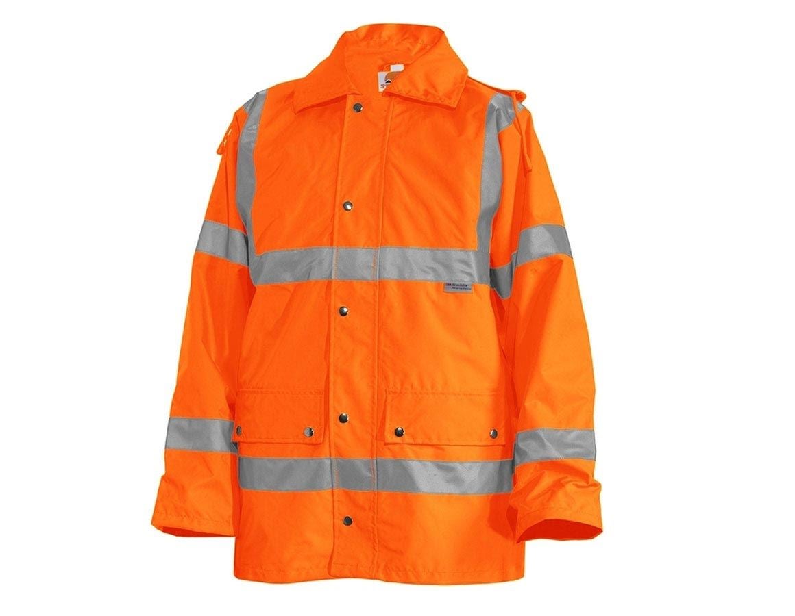 Work Jackets: STONEKIT High-vis jacket 4-in-1 + high-vis orange