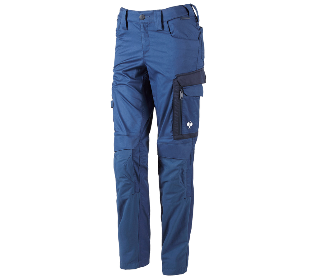 Topics: Trousers e.s.concrete light, ladies' + alkaliblue/deepblue