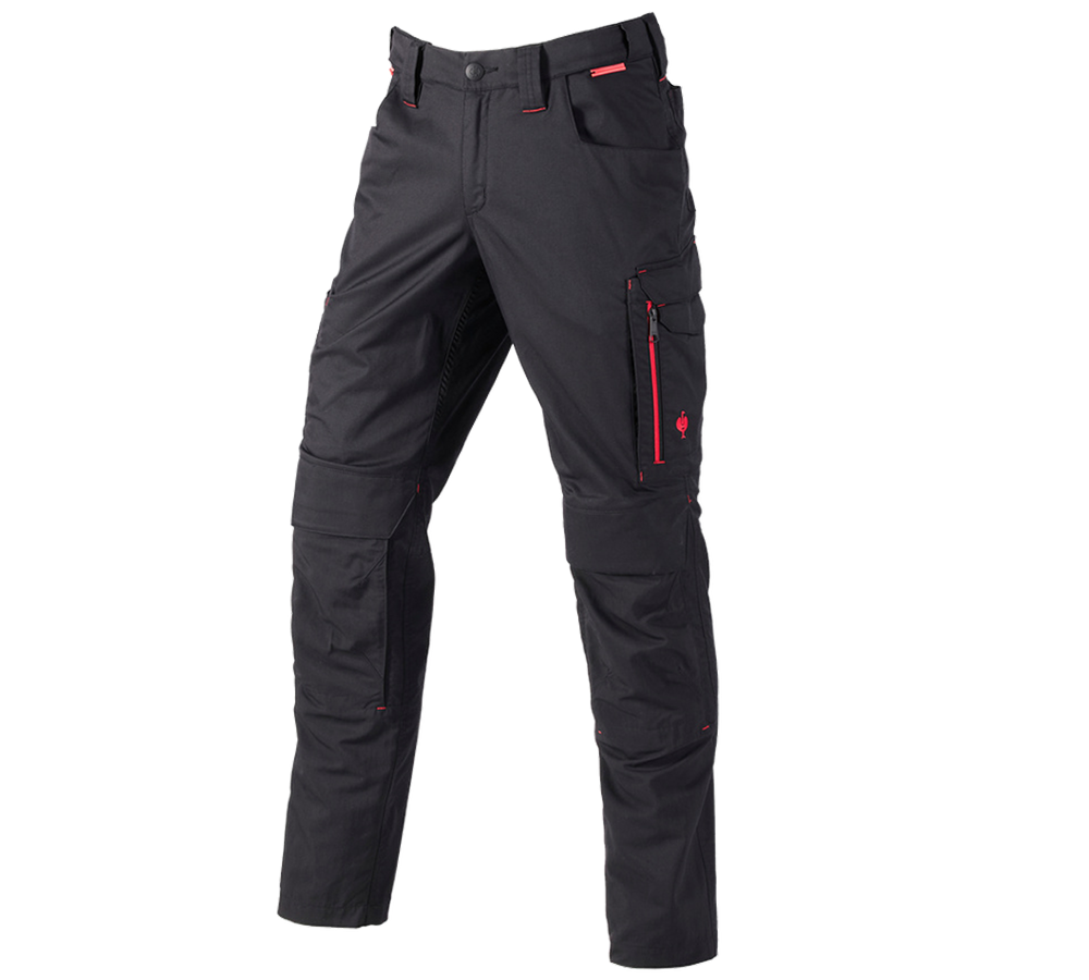 Work Trousers: Trousers e.s.concrete light allseason + black
